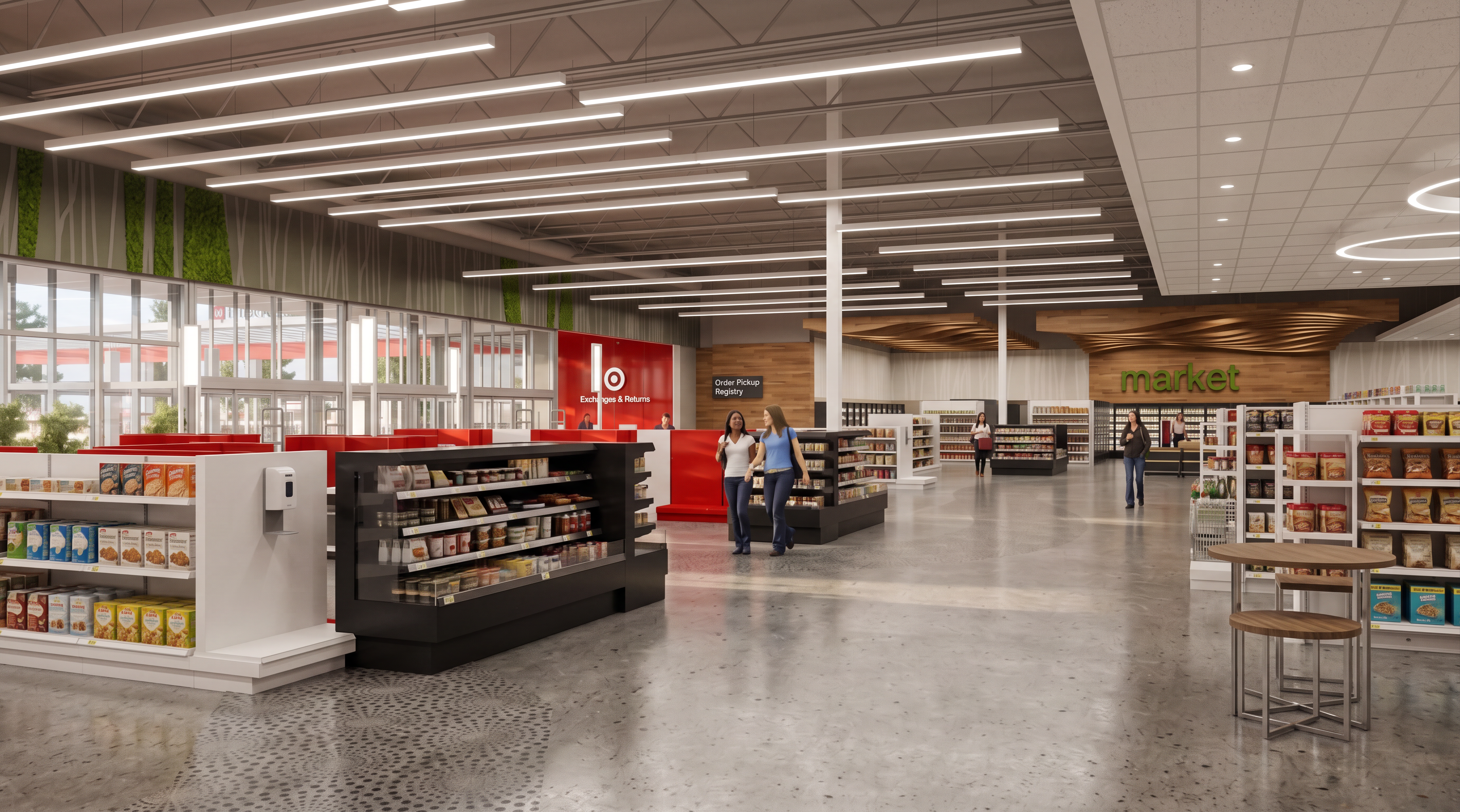 Interior market rendering