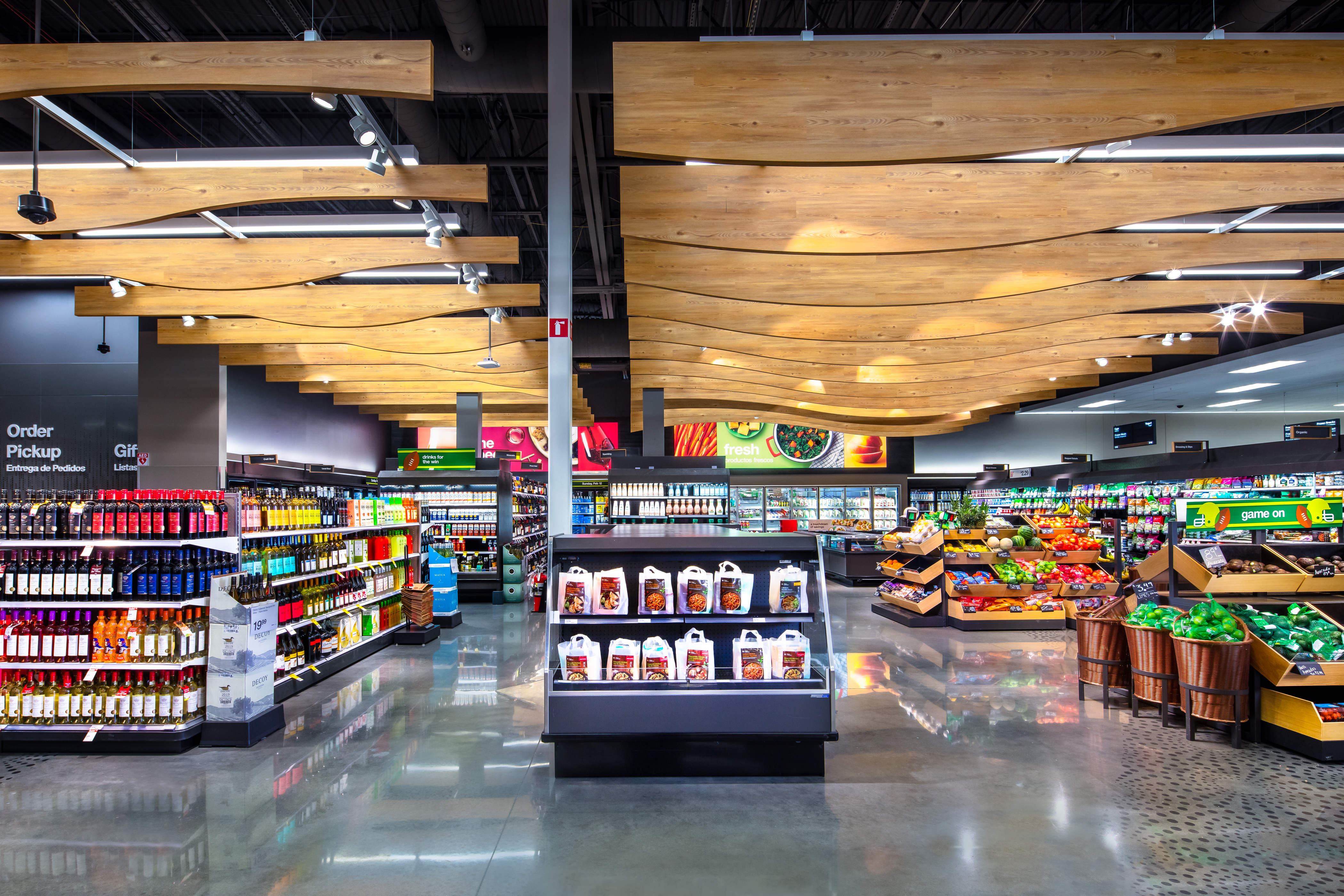 Market ceiling features